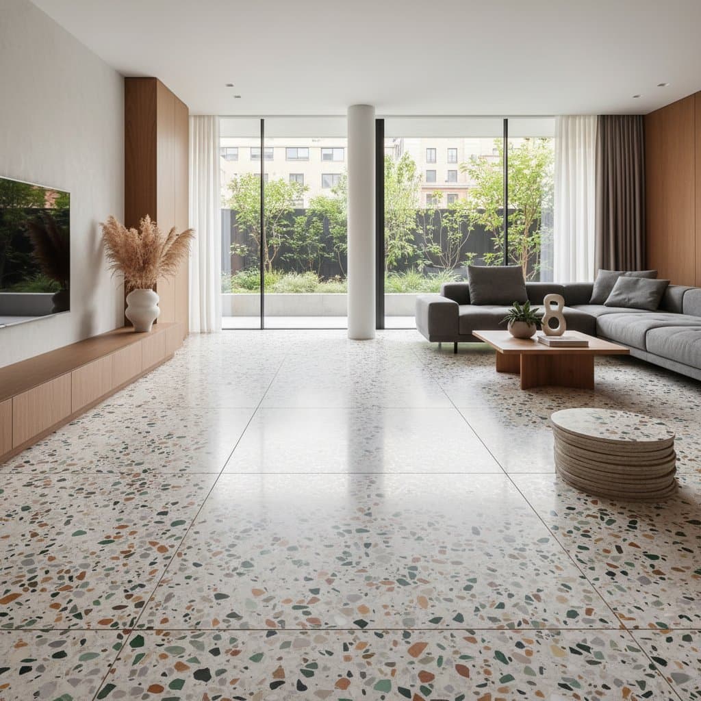Featured image for Terrazzo Flooring Drops 40% With New Prefab Panels
