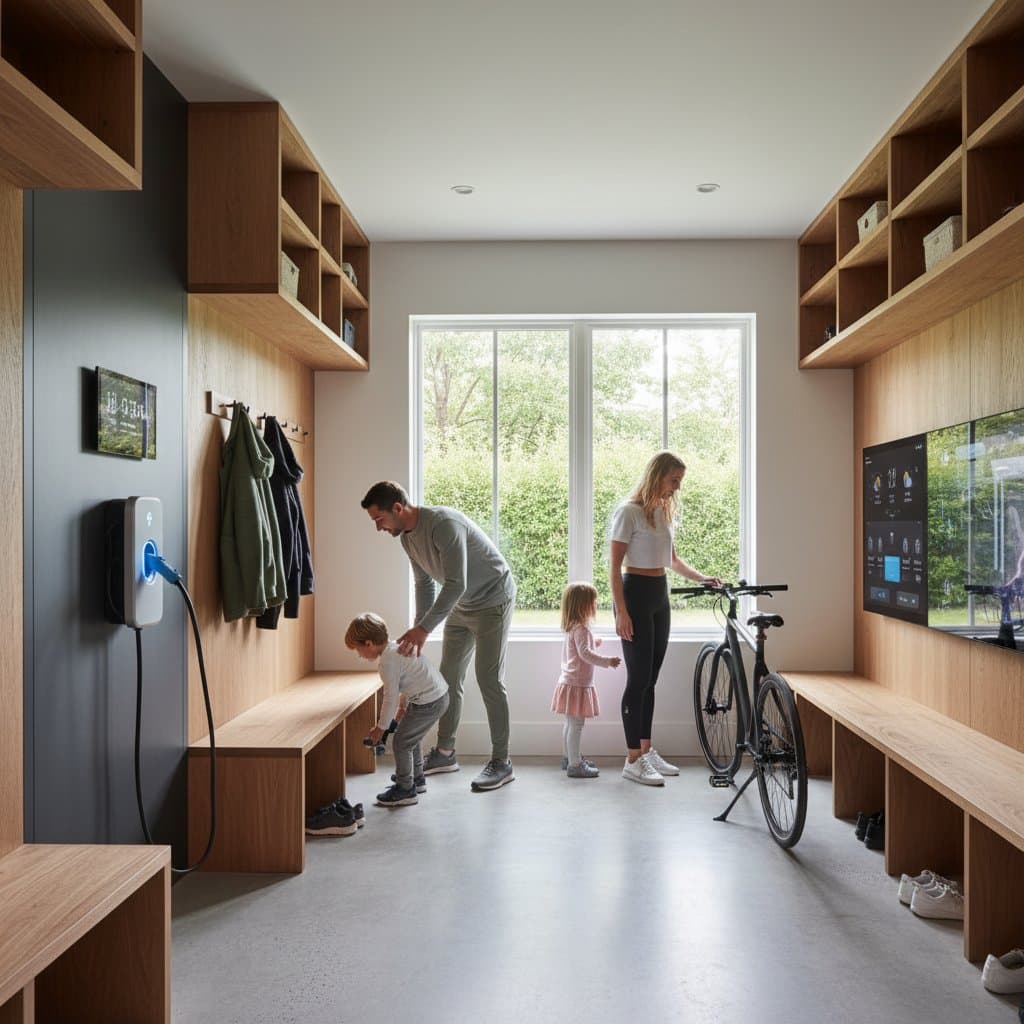 Featured image for Mudrooms with EV Chargers Add $12K-$18K in Home Value