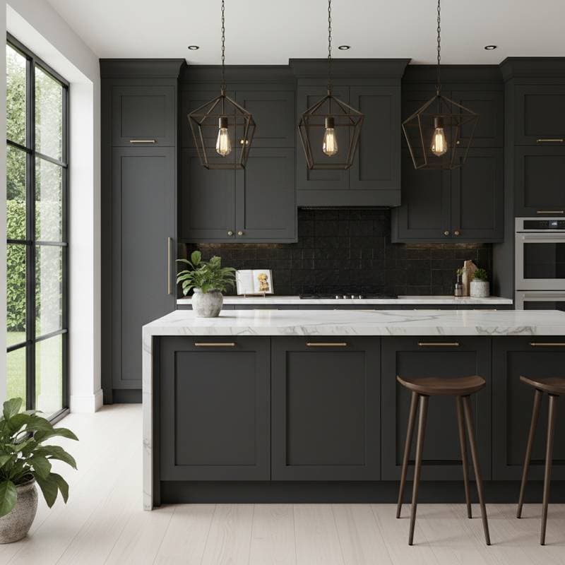 Featured image for Dark Cabinets Add 11% to Kitchen Resale Value
