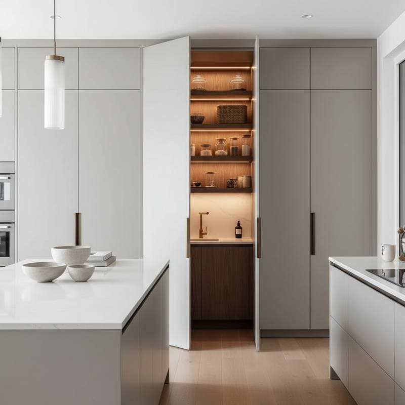 Featured image for Hidden Walk-In Pantries Are the 2026 Kitchen Must-Have