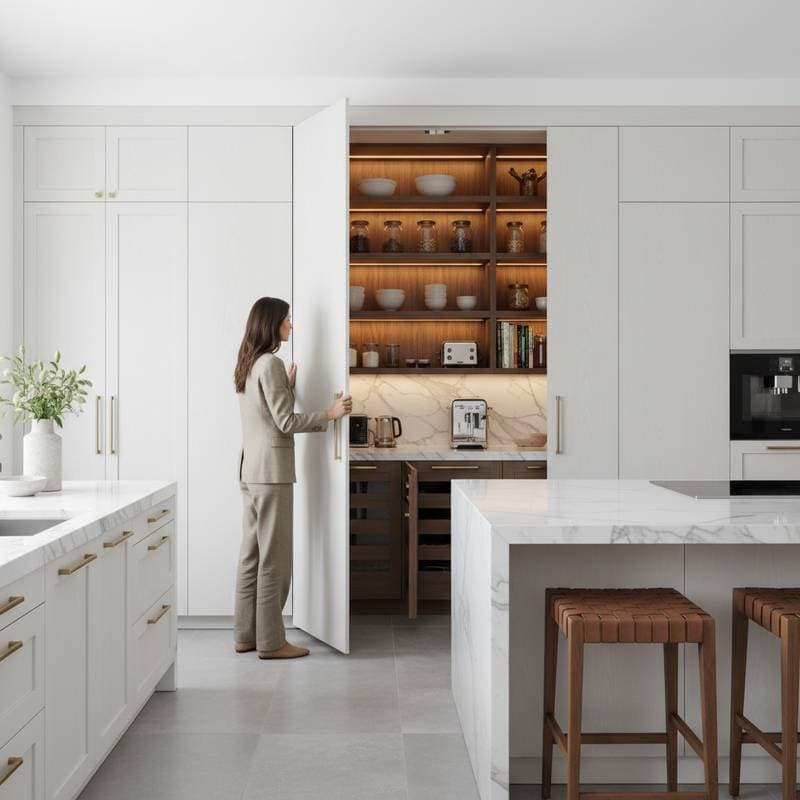 Featured image for Hidden Pantries Add $15K Value to 2026 Kitchens