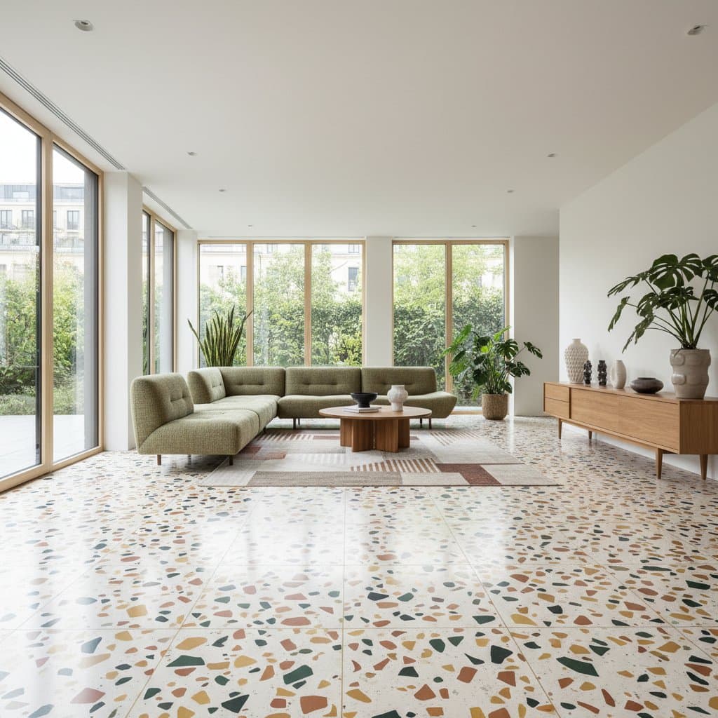 Featured image for Terrazzo Flooring Lasts 75 Years With Minimal Upkeep