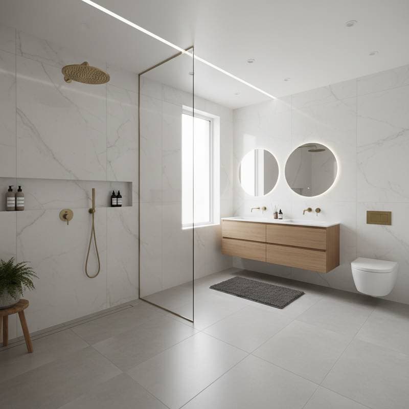 Featured image for Wet Rooms Add 11% Value With Open Shower Design